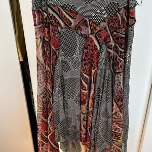 Multicolor Patterned Women's Skirt